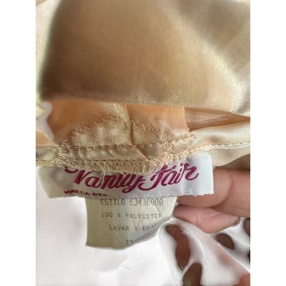 Vanity Fair Women's Beige V-Neckline Sleeveless Nightgown Size 32 - Picture 8 of 8